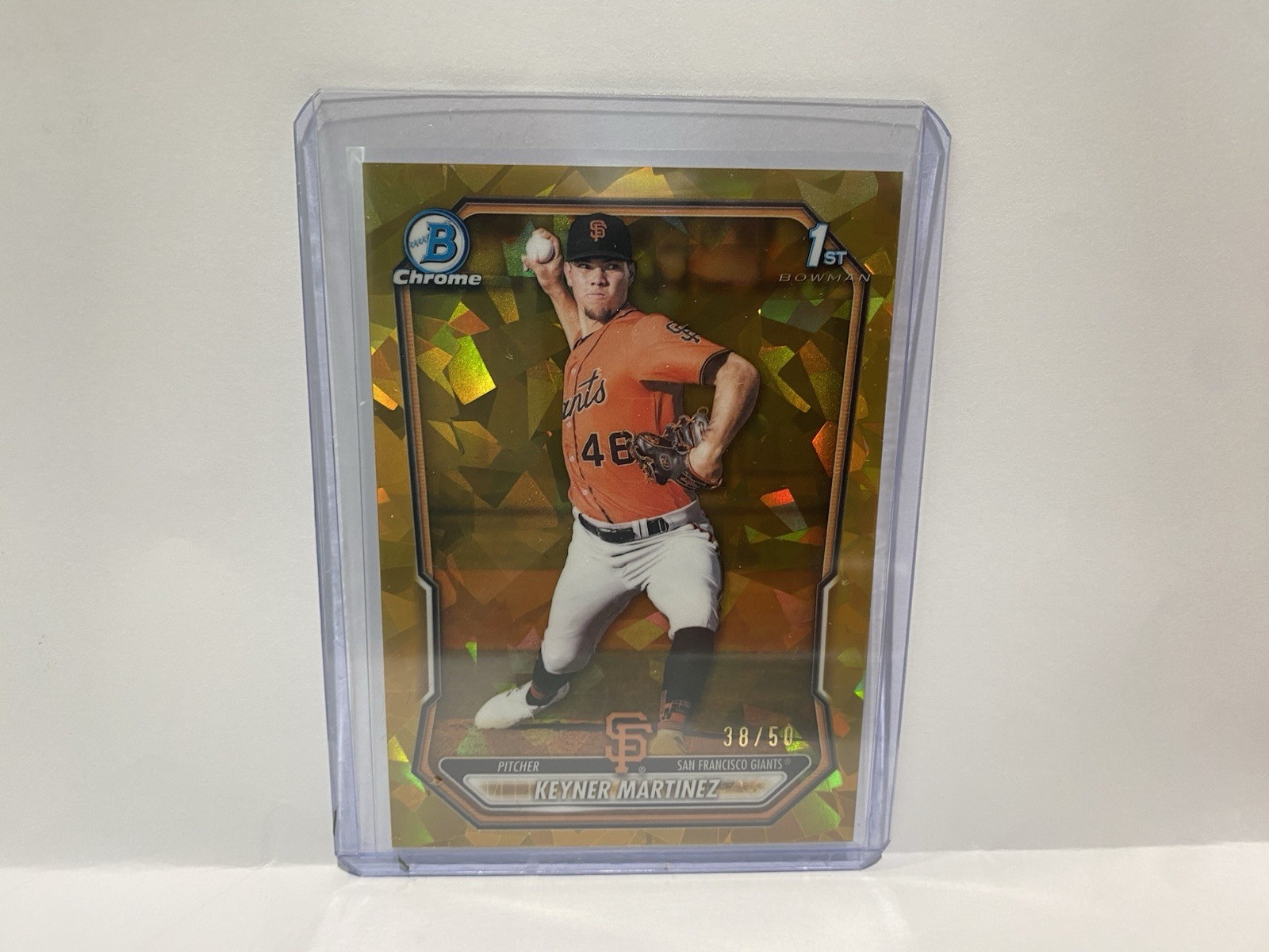 2026 Bowman Chrome Sapphire Keyner Martinez Gold Refractor 1st /50 Giants