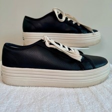 Steve Madden Bobbi30 women's 90s style faux leather platform sneaker size 9M