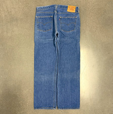 Vintage 90s USA Levi  s 501XX Medium Wash Button Fly Jeans 38x32 34x28 Actual