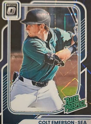 2026 Panini Donruss l Colt Emerson RC Optic Black Velocity /39Mariners (wn07)