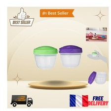 Sistema Yogurt TO GO - 2 Pots Ronds de 150 ml | Empilables et Hermétiques