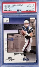 2002 Upper Deck MVP - Top 10 Tom Brady #TT-3
