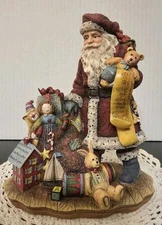 1999 Susan Winget Santa's Toy Sack III 1st Ed#10 Lang&Wise Figurine Original Box