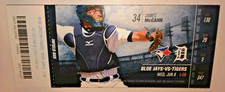 2016 Detroit Tigers vs Toronto Blue Jays Ticket Stub James McCann Comerica Park
