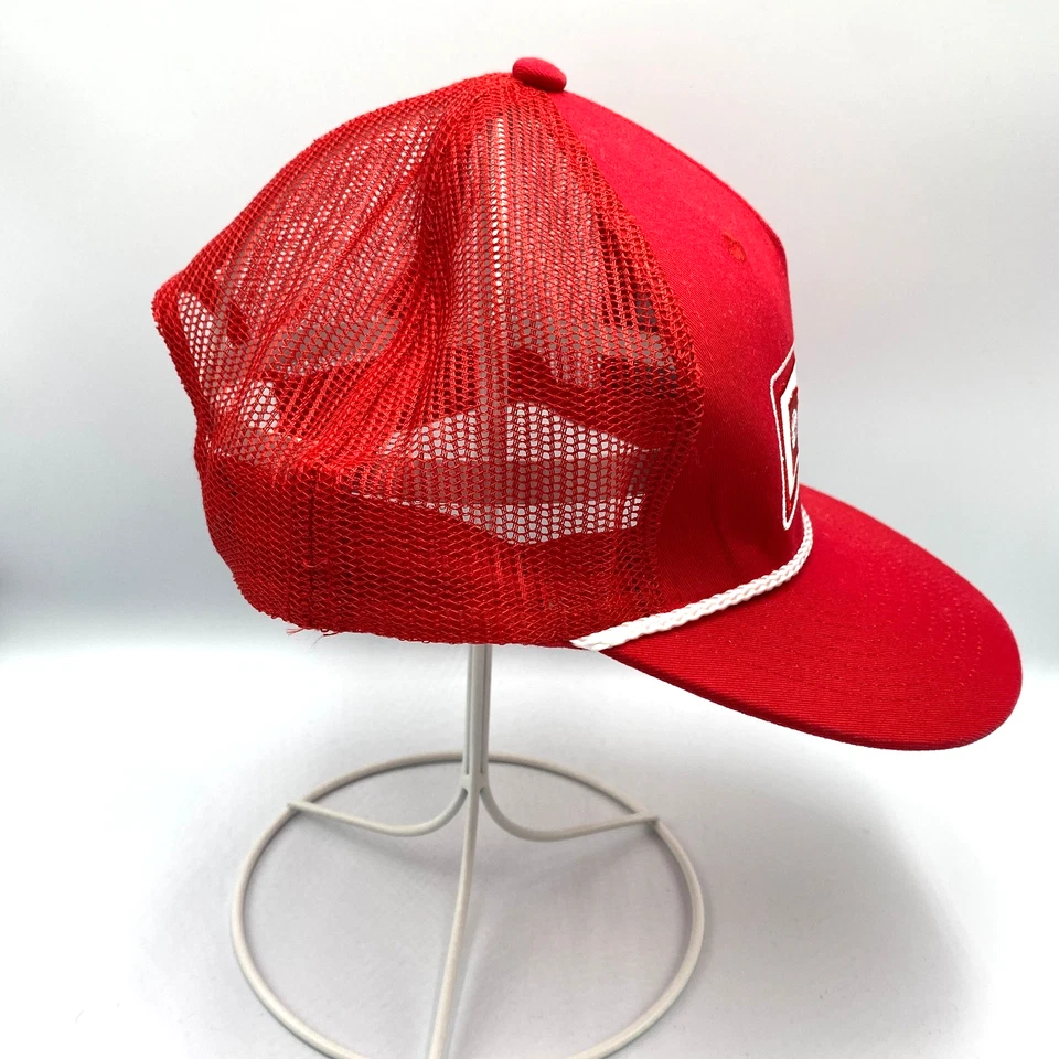 Toyota Car Vehicle Racing Snapback Trucker Hat Cap Red - Image 4 of 4
