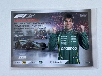 2025 Topps Turbo Attax F1 Lance Stroll #103