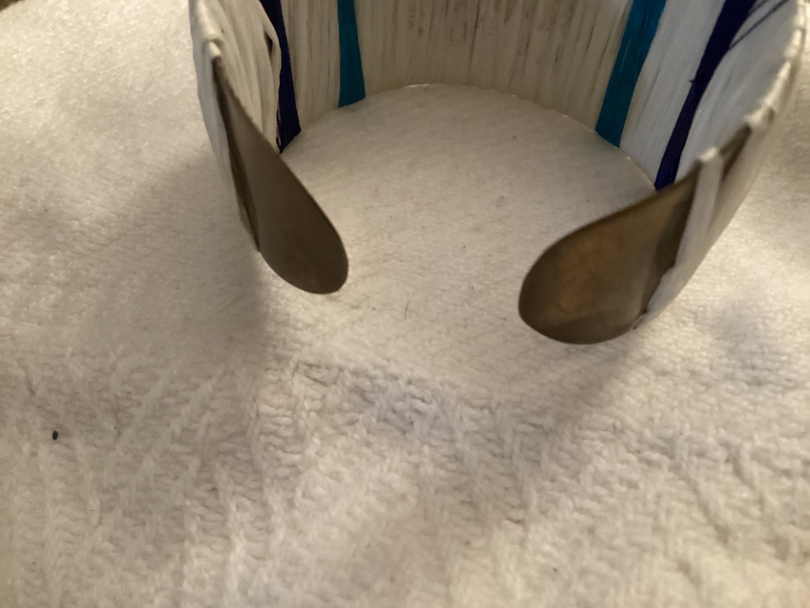 STATEMENT Large EVIL EYE Micro Beaded & String CU… - image 2