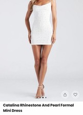 Windsor Women’s White Beaded Dress Size Small New with Tags