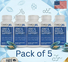 PACK OF 5 OMEGA XL 300 CAPSULES LIPPED MUSCLE...