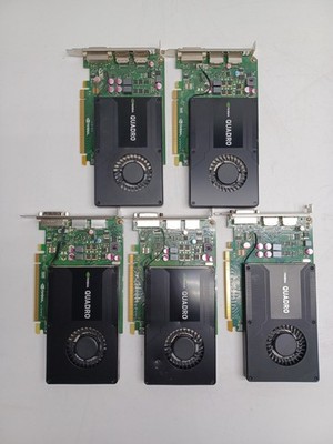 NVIDIA Quadro K2000, 2GB GDDR5, 2xDP 1xDVI Graphics Card (LOT OF 5)
