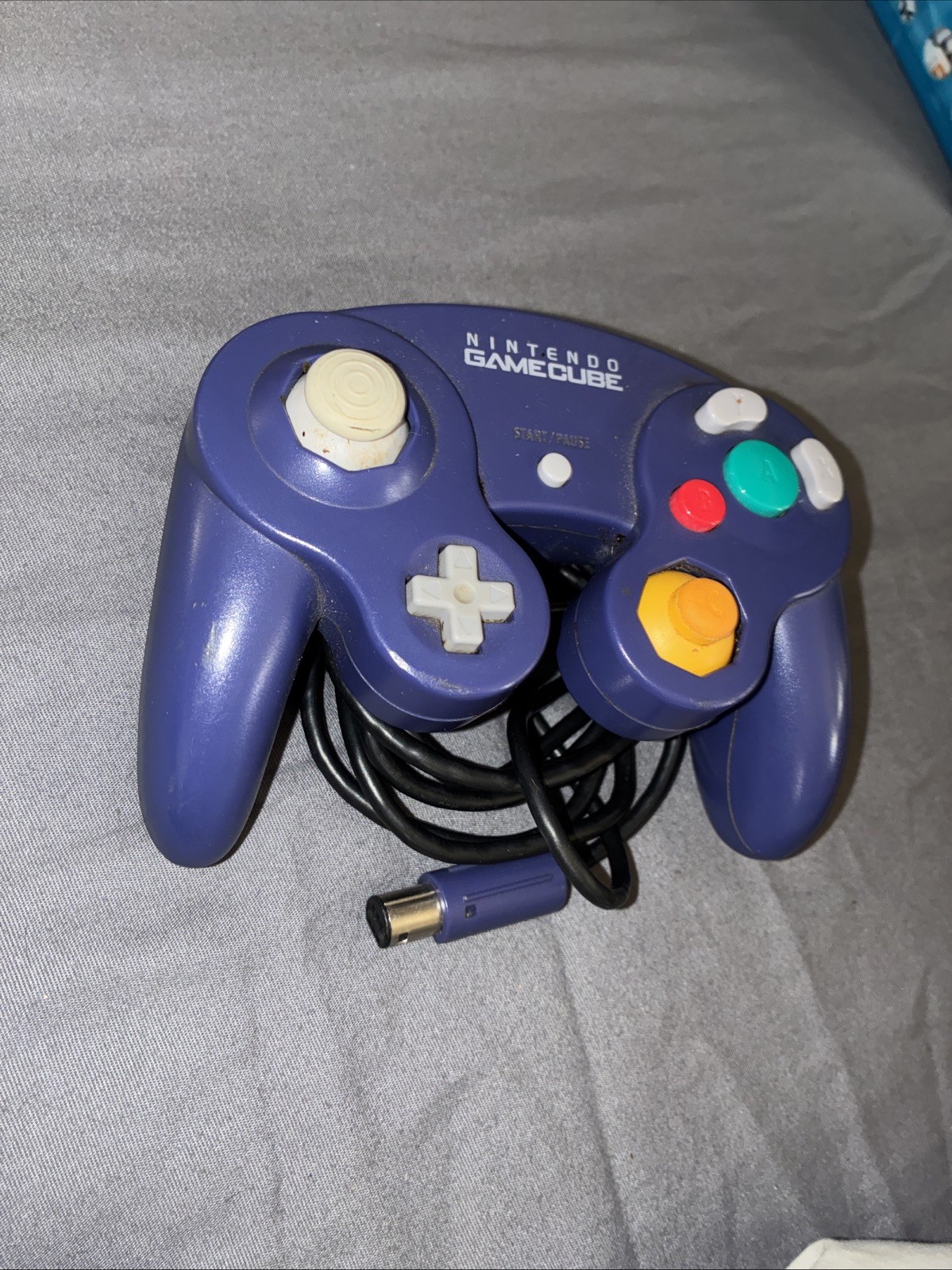 Nintendo GameCube Authentic OEM Controller Indigo Purple DOL-003 Tested Official