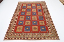 Tappeto sumak kilim orientale 6 x 8 piedi area afgano annodato a mano lana...