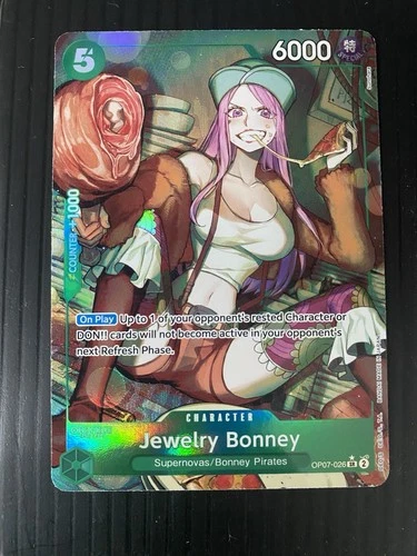 One Piece TCG Jewelry Bonney OP07-026 Alternative Art