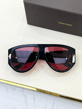 Tom Ford BRONSON FT 1044 Sunglasses with Black Frames and Red Lenses