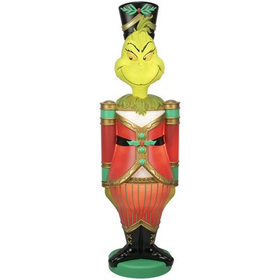Dr. Seuss' The Grinch Giant Christmas Nutcracker LED Blow Mold Outdoor Decor 6ft