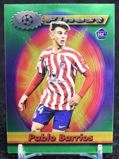 2023 Finest Flashbacks Pablo Barrios Soccer Rookie Card. rookie card picture