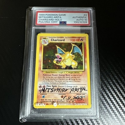 1999 charizard psa 10 Mitsuhiro Arita Signed - Rare Authentication By PSA / eBay | eBay 1999 charizard psa 10 Mitsuhiro Arita Signed - Rare Authentication By PSA / eBay | eBay