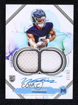 2023 Topps Motif Rookie Dual Relic Glove 8/15 Will Levis #MRRD-WL Auto RC 09eq