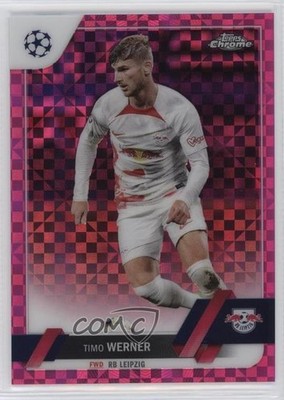 2022 Topps Chrome UEFA Club Competitions Pink X-Fractor 8/250 Timo Werner 04uh
