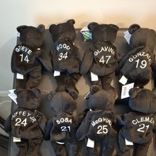 Salvino's Bammers Beanos MLB Baseball Beanie Baby Bears 1998 Lot of 8