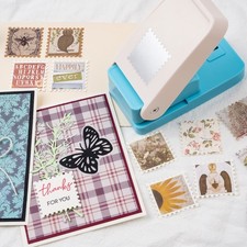 3.6x2inch Square Postage Stamp Punch Craft Punch for Paper Crafting Scrapbooking