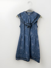 Kimchi Blue Urban Outfitters Women’s Blue Pattern Whimsical Ruffle Dress Size S