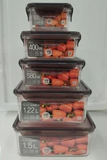 Korean BPA Free Tritan Vacuum Airtight INCENSE Premium Food Container 185ml~1.5L