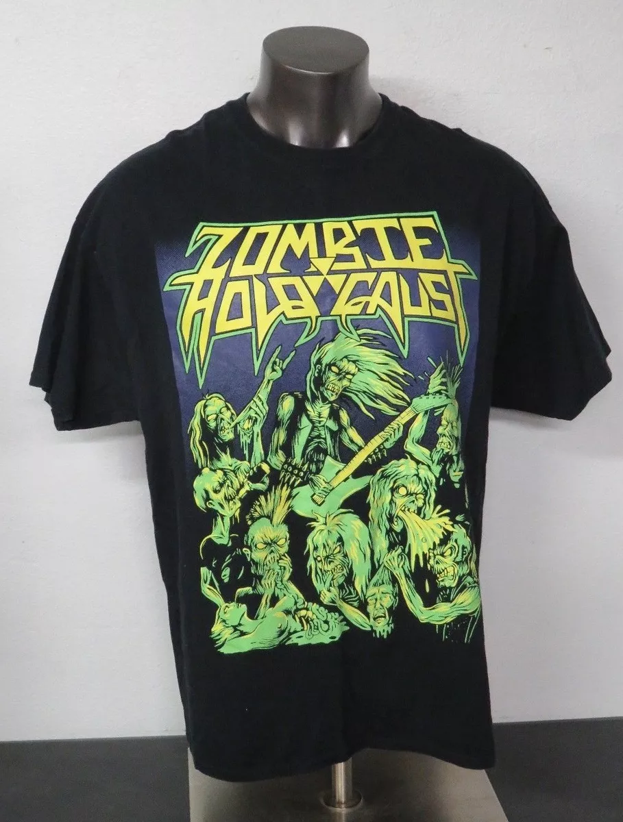 Men's Zombie Holocaust Rock N Roll Party Patrol Concert T Shirt XXL 2XL  Gildan