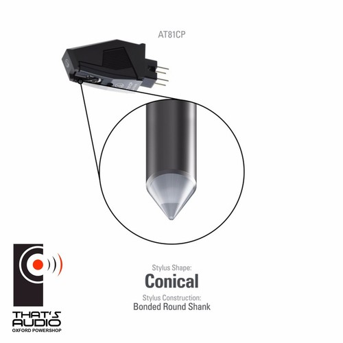 ATN81CP - CONICAL Diamond Stylus Genuine AUDIO TECHNICA AT3462 AT3482 AT3492 - Picture 2 of 3