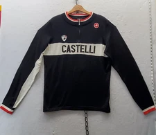 Castelli Wool Blend 1/4 Zip Bicycle Jersey Made in China 2XL