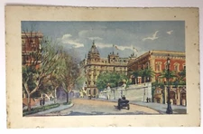 Postcard Italy Roma Via Venito City Streets A. Danesi Scenic Italian Landscape