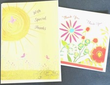 Very Nice Thank You / Thinking of you Greeting Cards Lot Bonus