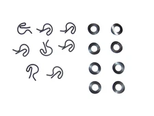 New 4 speed shifter rods lockout reverse light rod clips 62-88 A F G X body 1642