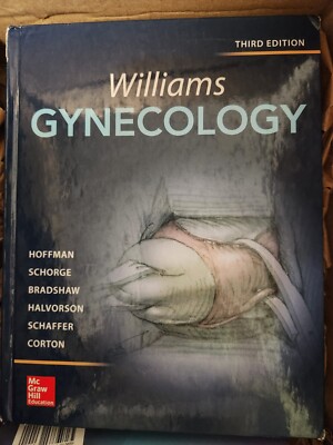 Williams Gynecology, Third Edition. Hardcover. Gently Used