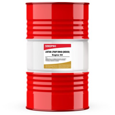 SINOPEC JUSTAR J700F 5W40 SYNTHETIC EURO GASOLINE ENGINE OIL - 55 GALLON DRUM