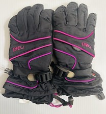 Head Youth Girls Ski Gloves Size Large Black And Pink