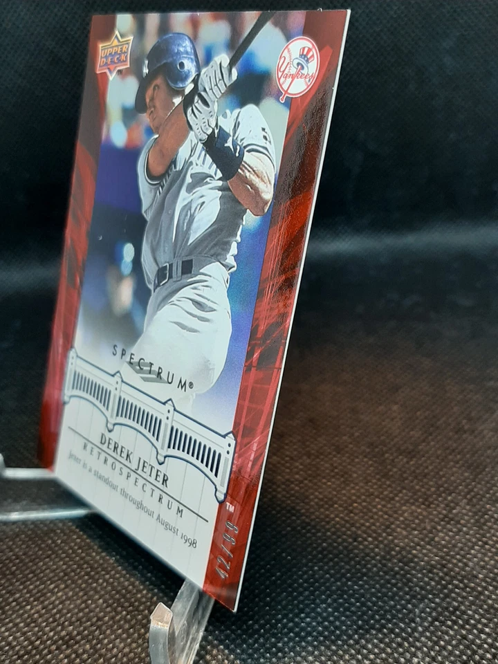 Derek Jeter | 2008 Upper Deck Spectrum Retrospectrum #DJ28 Card Yankees /99 - Image 4 of 4