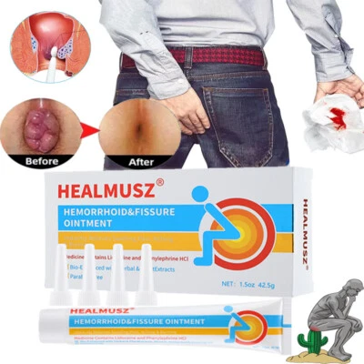 HEALMUSZ Hemorrhoid Cream Haemorrhoids Fissure Gel Piles Anal Fissure Prolapse Ointment
