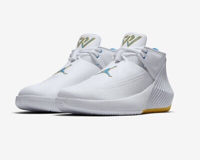 Nike Air Jordan Why Not Zero.1 Low White/Blue/Amarillo Russell Westbrook UK  17 | eBay