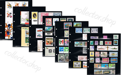 SAFE SCHWARZE BLÄTTER FÜR BRIEFMARKEN ZUR AUSWAHL 