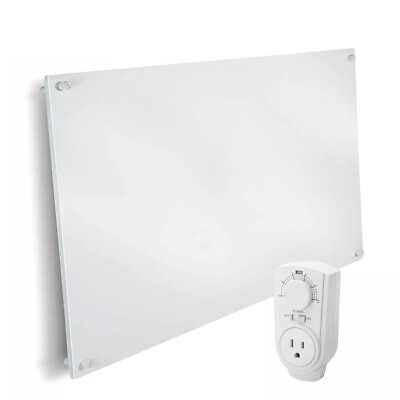 EconoHome Wall Mount Space Heater Panel - with Thermostat - 600 Watt
