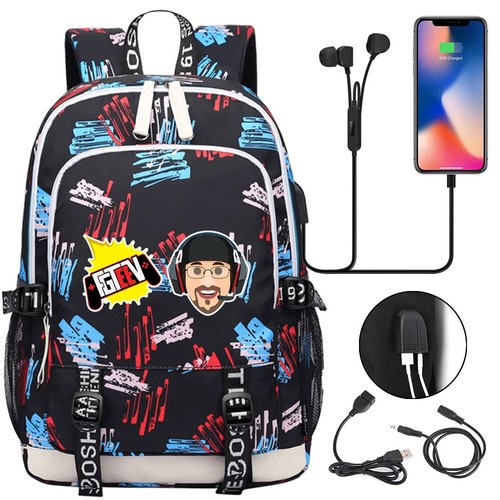 Zaino scuola Fgteev studente ricarica USB borse laptop zaini zaino - Foto 7 di 52