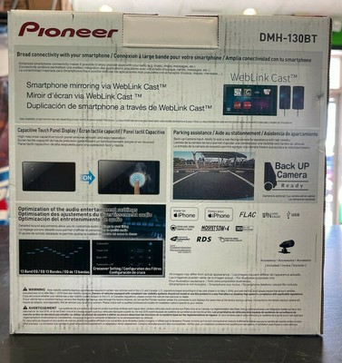 Pioneer DMH130BT 6.8 inch In-Dash Receiver 884938479172 | eBay 