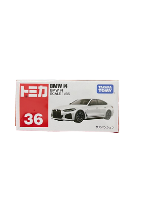 Takara Tomy Tomica NO.36 BMW i4 1/65 Scale White mini Level