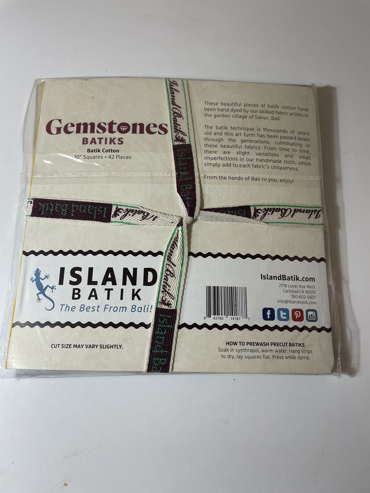 Gemstones Batiks by Island Batik 10” Cake Layer Squares eBay