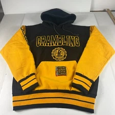 AACA Retro Grambling State Tigers Sweatshirt Extra Large Black & Yellow Hoodie