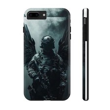 Military Warrior Angel USA Tough Phone Cases for Iphones  Samsung Phones