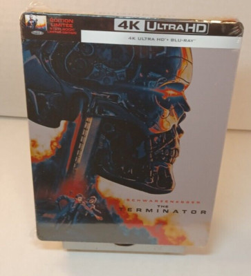 The Terminator 4K Steelbook (1984, EU Import) NEW-Box Shipping with Tracking