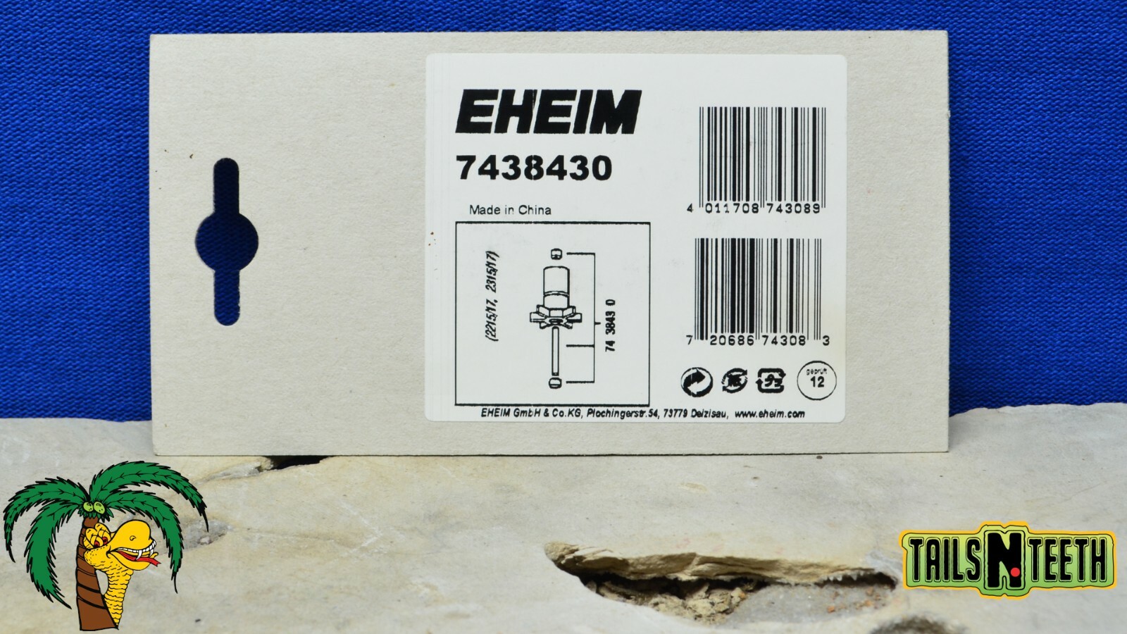 Eheim Replacement Part Shaft and bushings for Classic Eheim 350/600