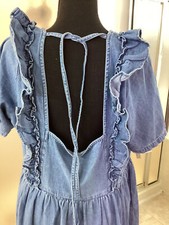 Nwt ASOS Denim Cutout Dress - Size US 14, UK 18